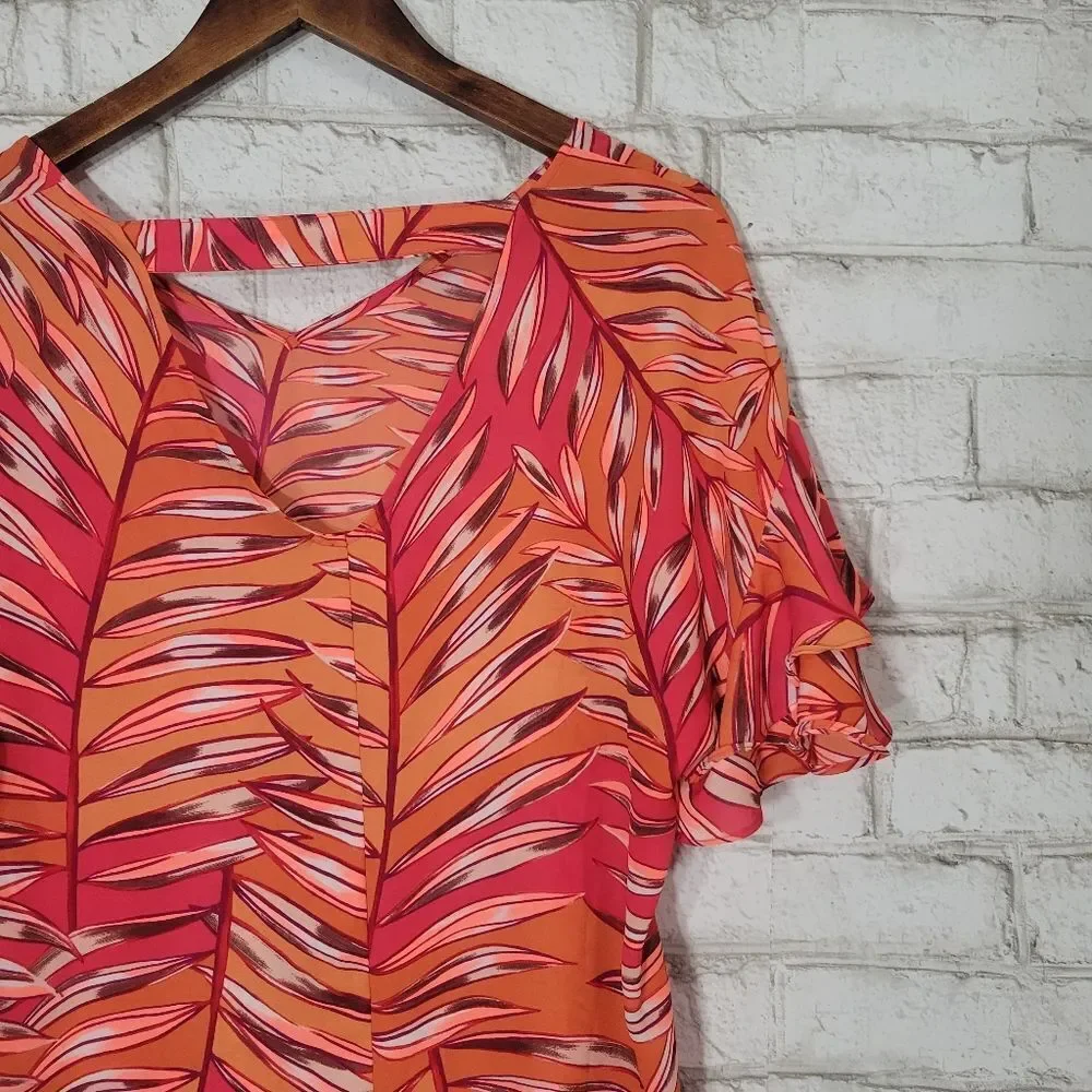 Apt 9 colorful short sleeve top
